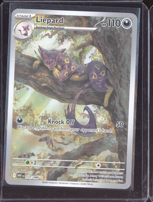 Liepard 2025 Pokemon White Flare Illustration Rare 137/086