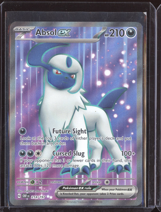 Absol ex 2023 Pokemon Obsidian Flames Ultra Rare 214/197