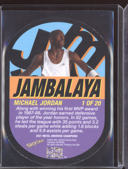 Michael Jordan 2021 Skybox Metal Universe Jambalaya