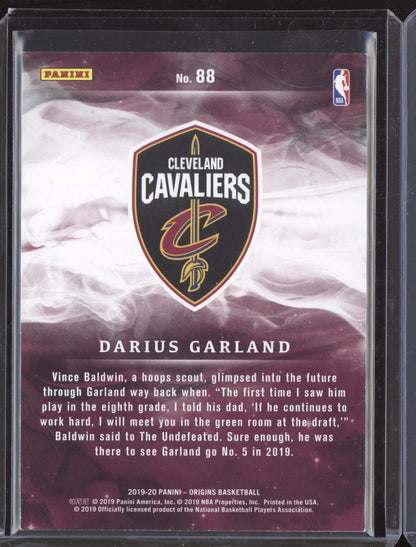 Darius Garland 2019-20 Panini Origins Black RC 1/1