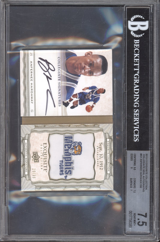 Anfernee Hardaway 2012-13 Upper Deck Exquisite Collection Seal Auto /99 BGS 7.5
