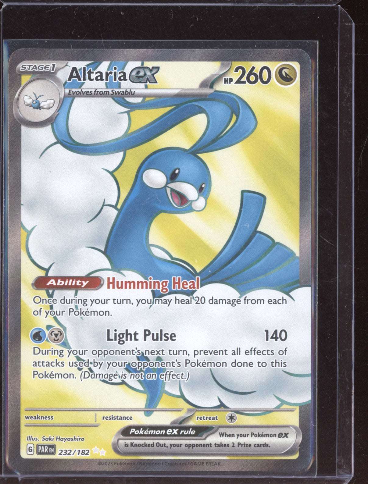 Altaria ex 2023 Pokemon Paradox Rift Ultra Rare 232/182