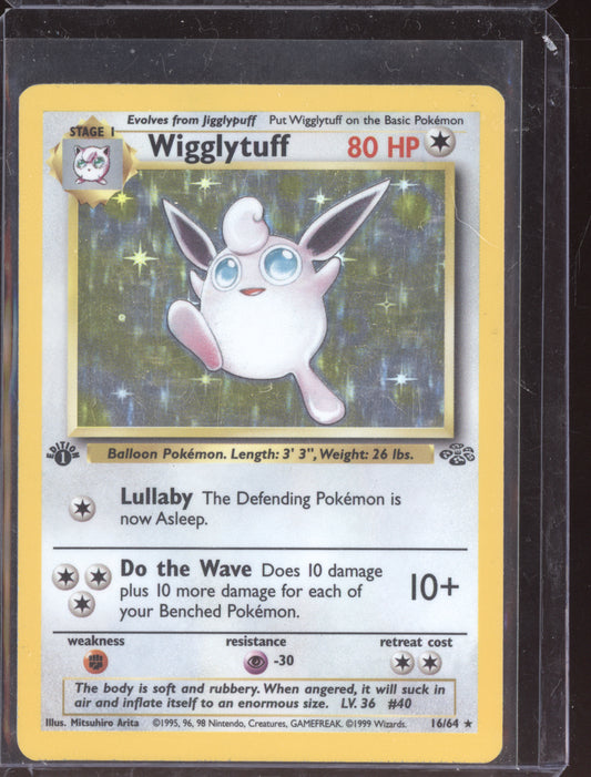 Wigglytuff 2000 Pokemon Jungle 1st Edition Holo 16/130