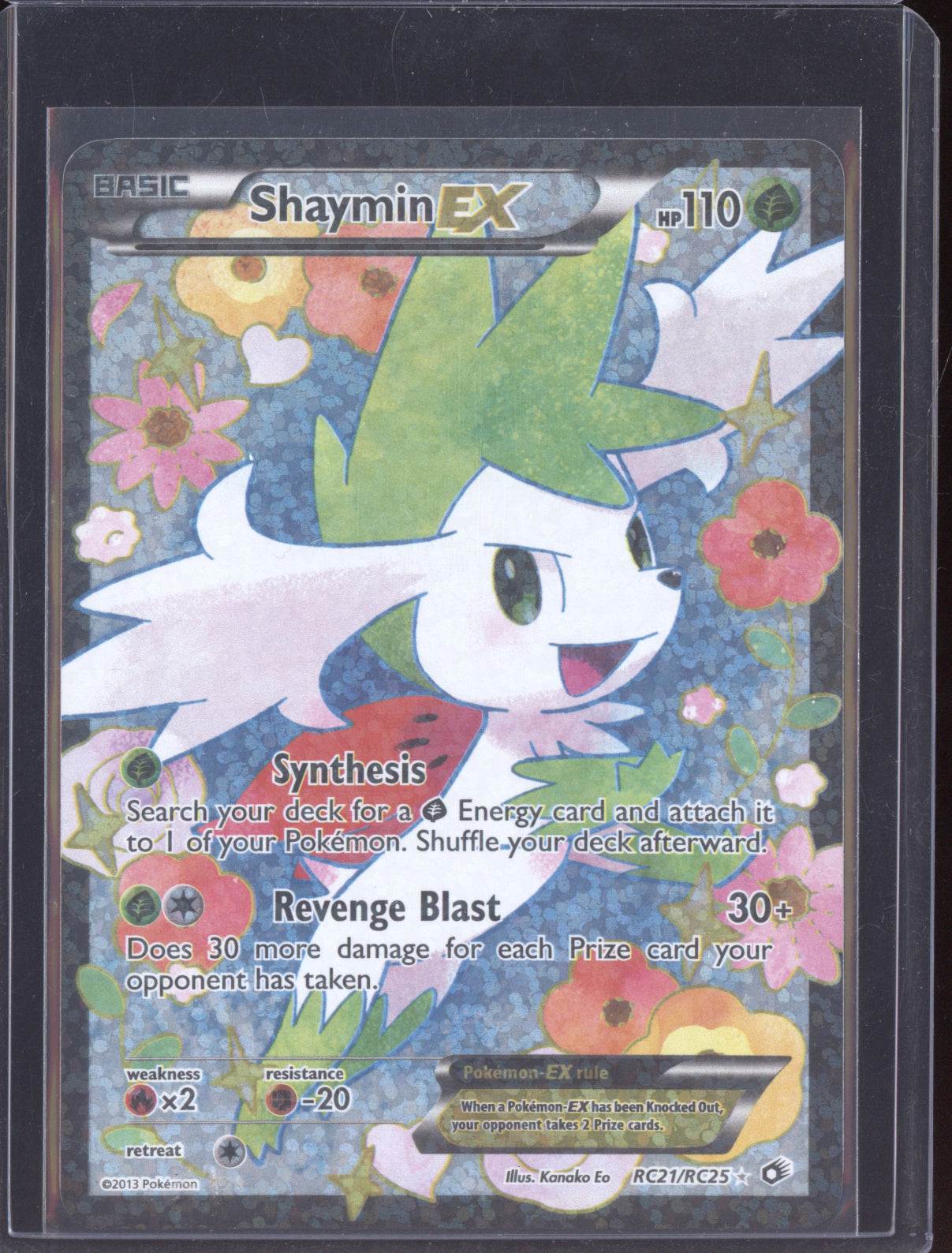 Shaymin-EX 2013 Pokemon Legendary Treasures Ultra Rare RC21/RC25