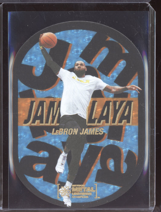 LeBron James 2021 SkyBox Metal Universe Jambalaya