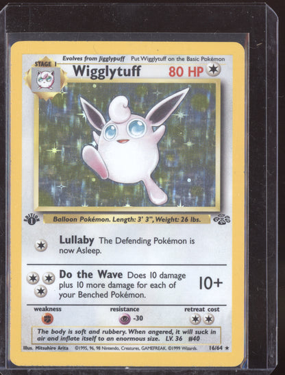 Wigglytuff 2000 Pokemon Jungle 1st Edition Holo 16/130
