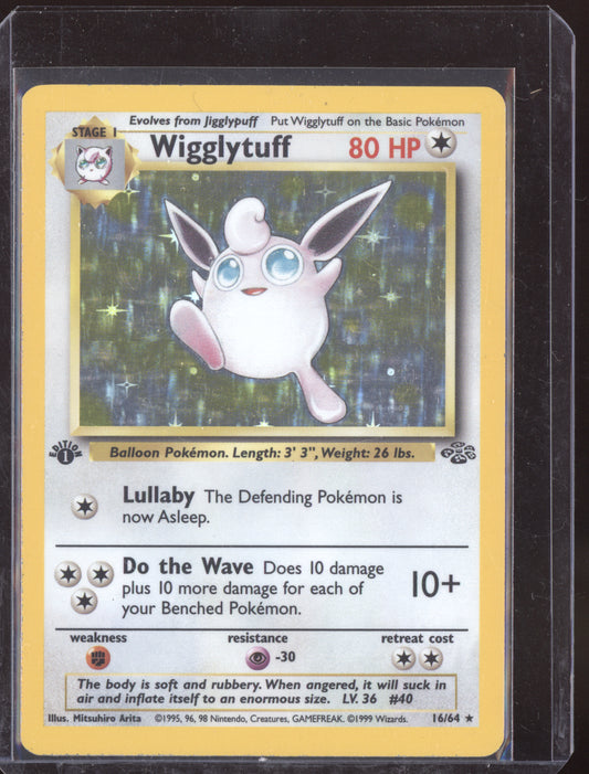 Wigglytuff 2000 Pokemon Jungle 1st Edition Holo 16/130