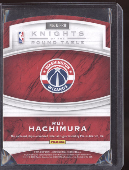 Rui Hachimura 2019 Panini Crown Royale Knights of the Round Table RC
