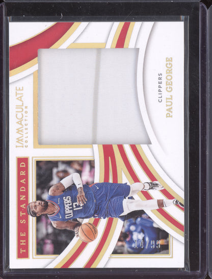 Paul George 2021 Panini Immaculate The Standard Patch 14/99