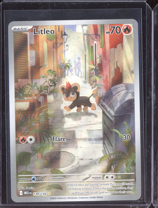 Litleo 2025 Pokemon Mega Evolution Shiny Rare 139/132