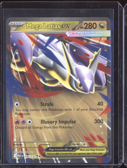 Mega Latias ex 2025 Pokemon Mega Evolution Double Rare 100/132
