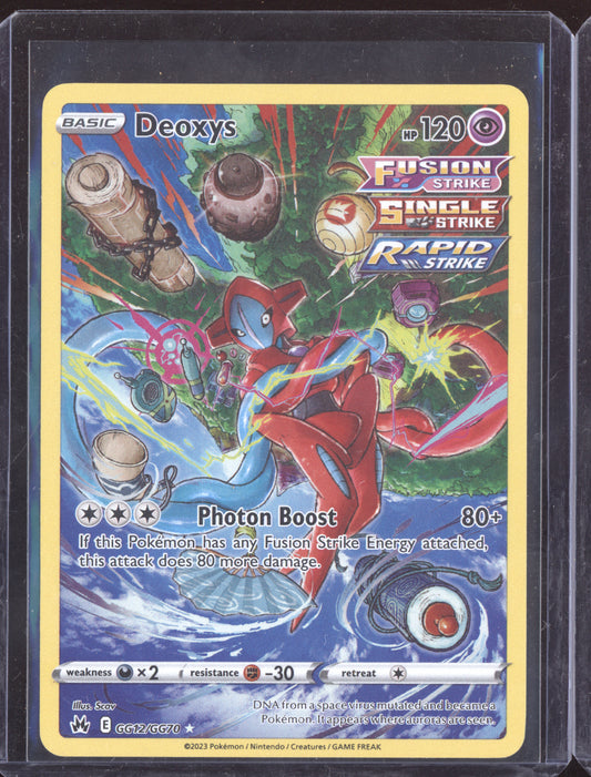 Deoxys Pokemon Crown Zenith CRZ 2023 Trainer Gallery Holo Rare GG12/GG70