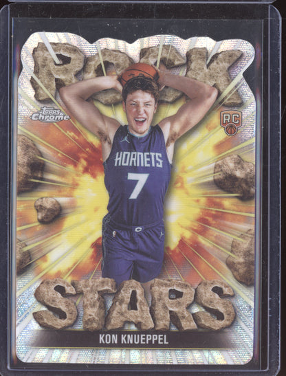 Kon Knueppel 2025-26 Topps Chrome Rock Stars RC