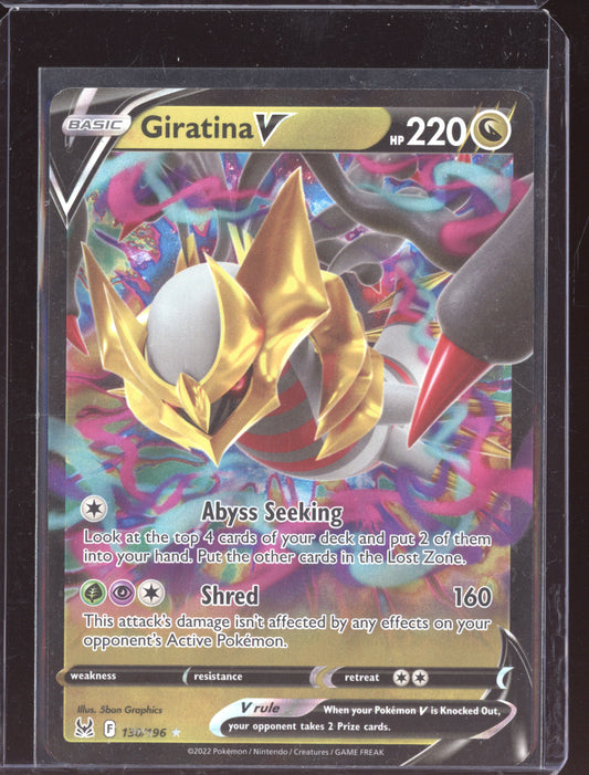 Giratina V 2022 Pokemon Lost Origin Holo Rare V 130/196