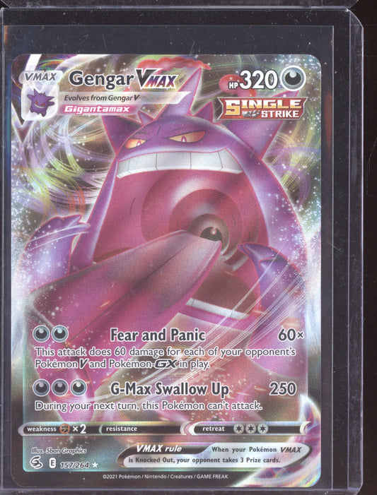 Gengar VMAX 2021 Pokemon Fusion Strike Holo Rare VMAX 157/264