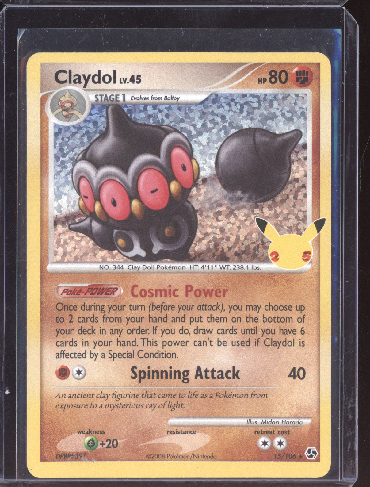 Claydol 2021 Pokemon Celebrations Ultra Rare 015/106