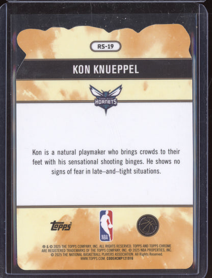 Kon Knueppel 2025-26 Topps Chrome Rock Stars RC