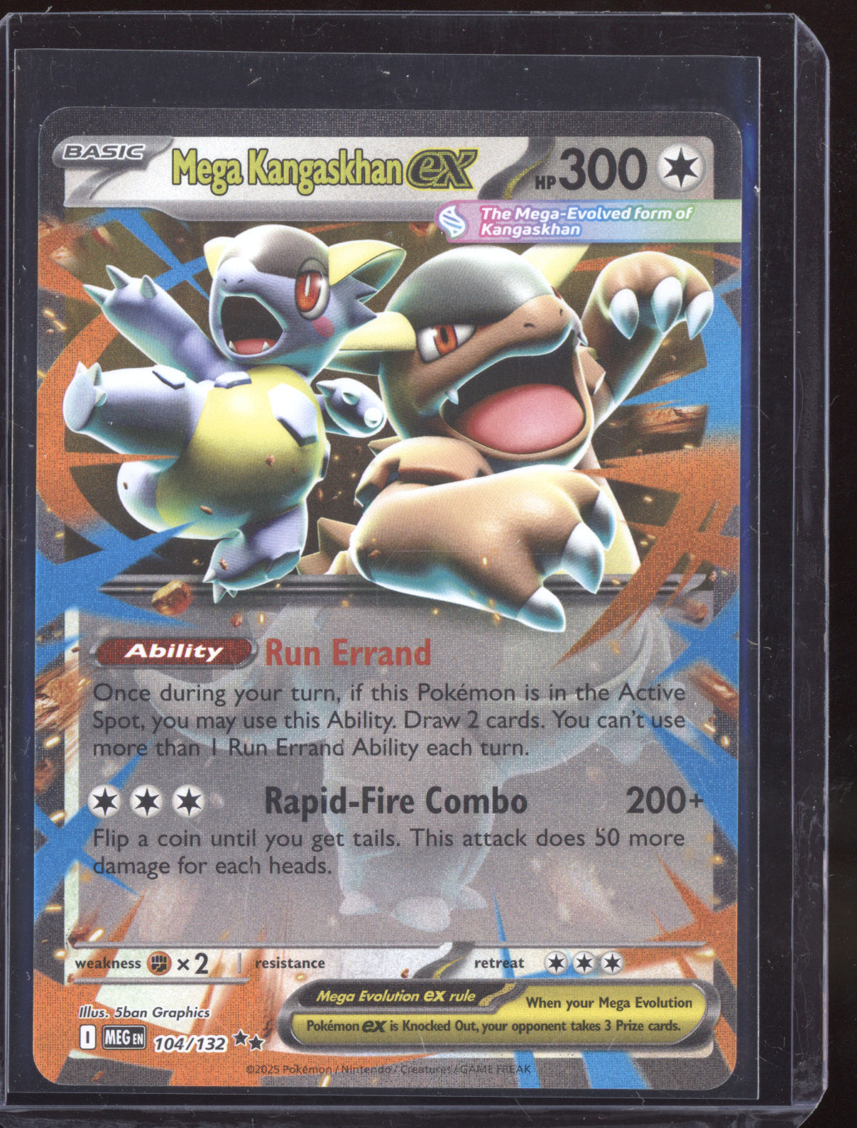 Mega Kangaskhan ex 2025 Pokemon Mega Evolution Double Rare 104/132