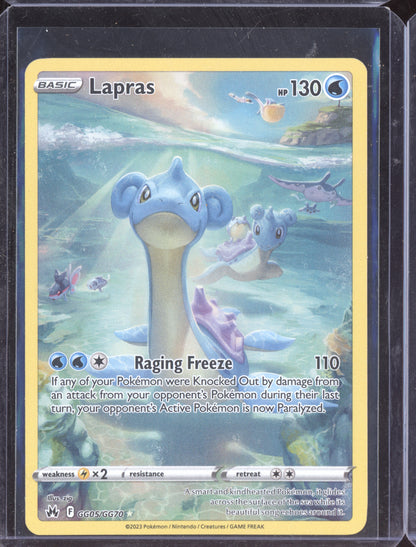 Lapras Pokemon Crown Zenith CRZ 2023 Trainer Gallery Holo Rare GG05/GG70