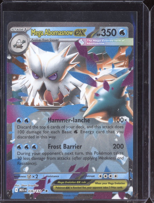 Mega Abomasnow ex 2025 Pokemon Mega Evolution Double Rare 036/132