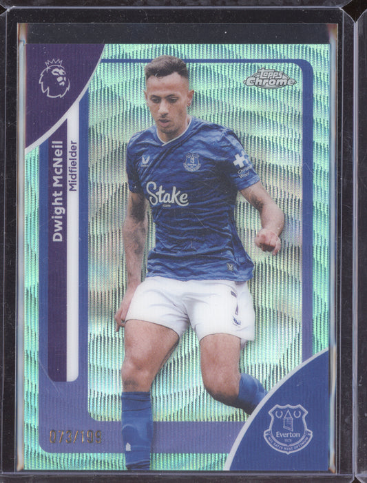 Dwight McNeil 2025-26 Topps Chrome Premier League Aqua Wave 73/199