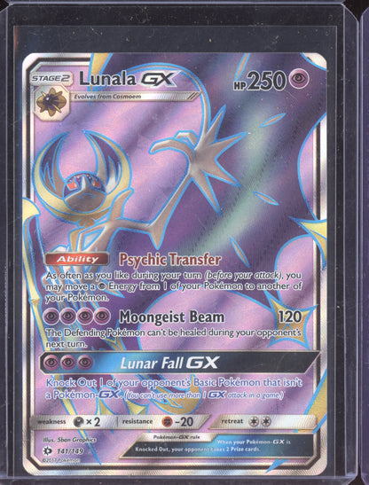 Lunala-GX Pokemon Sun & Moon SUM 2017 Ultra Rare 141/149