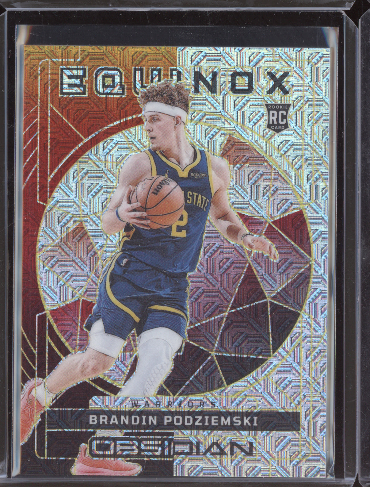 Brandin Podziemski 2023 Panini Obsidian Equinox Gold RC 4/10