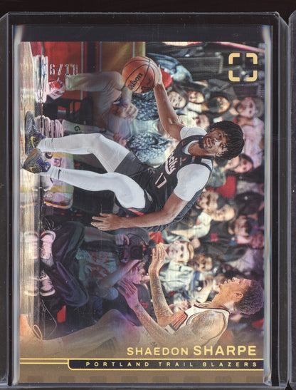 Shaedon Sharpe 2024 Panini Photogenic Gold 06/10