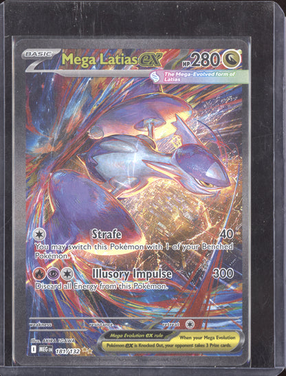 Mega Latias ex 2025 Pokemon Mega Evolution Special Illustration Rare 181