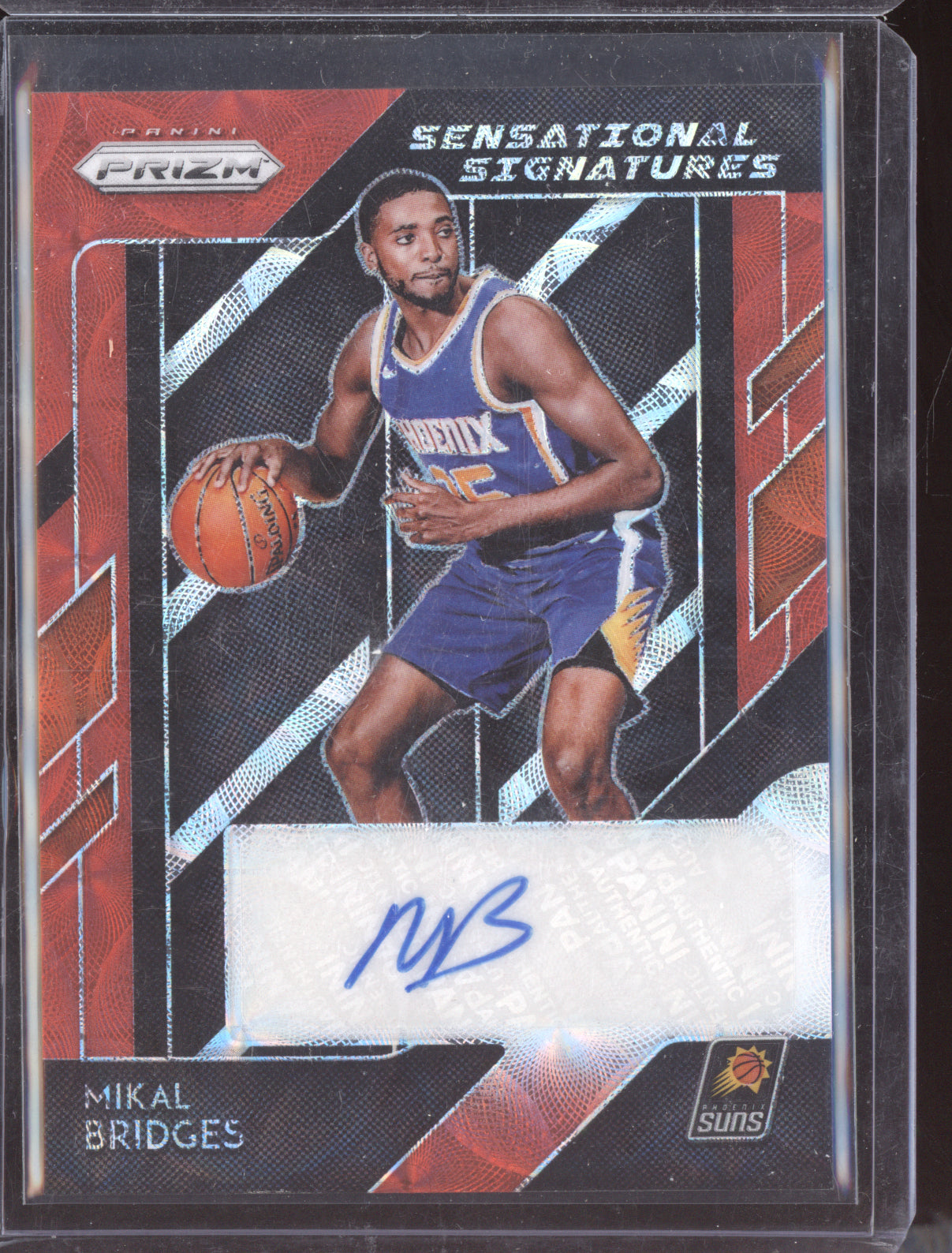 Mikal Bridges 2018 Panini Prizm Sensational Signatures Choice RC