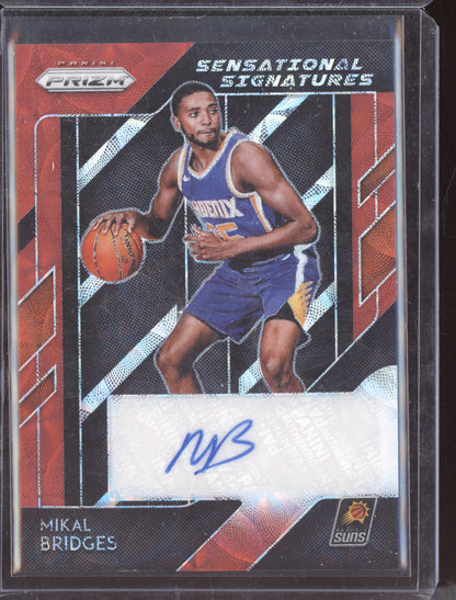 Mikal Bridges 2018 Panini Prizm Sensational Signatures Choice RC