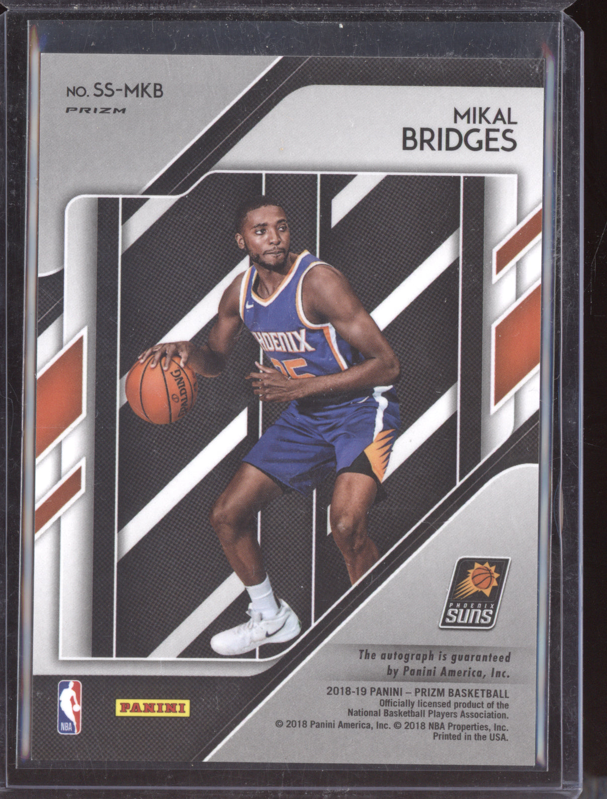 Mikal Bridges 2018 Panini Prizm Sensational Signatures Choice RC