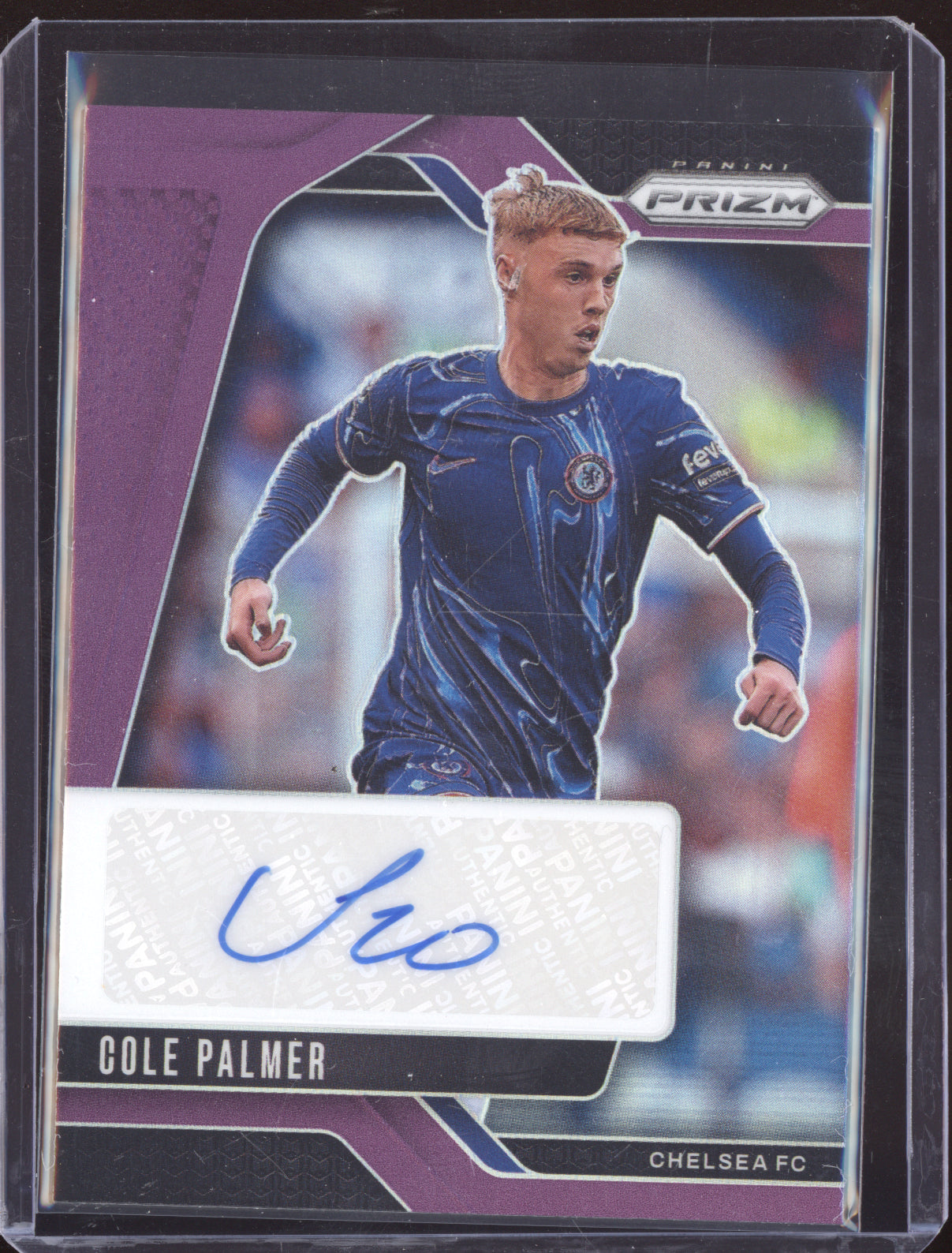 Cole Palmer 2024-25 Panini Prizm Signatures Purple 14/25
