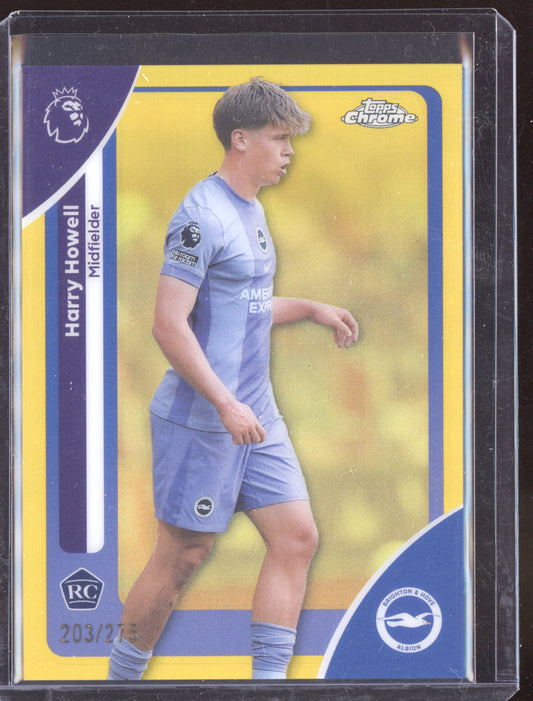 Harry Howell 2025-26 Topps Chrome Premier League Yellow RC 203/275