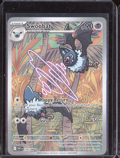 Swoobat 2025 Pokemon White Flare Illustration Rare 120/086