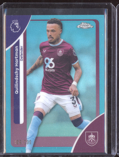 Quilindschy Hartman 2025-26 Topps Chrome Premier League Teal 169/299