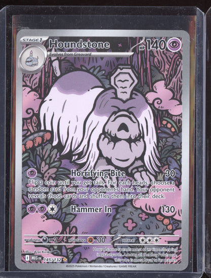 Houndstone 2025 Pokemon Mega Evolution Shiny Rare 145/132