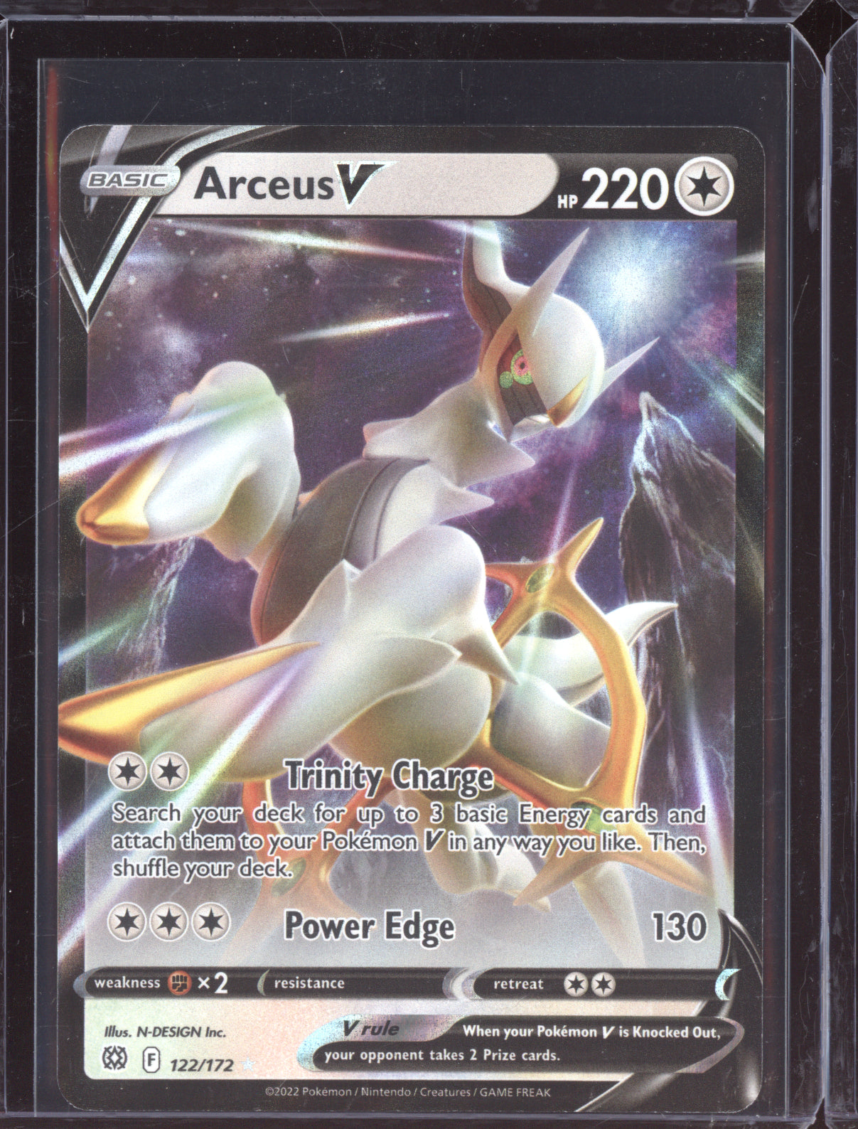 Arceus V 2022 Pokemon Brilliant Stars Holo Rare V 122/172