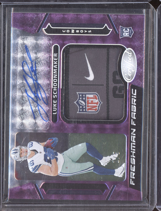 Luke Schoonmaker 2023 Panini Certified Freshman Fabric Laundry Tag Auto RC 1/5