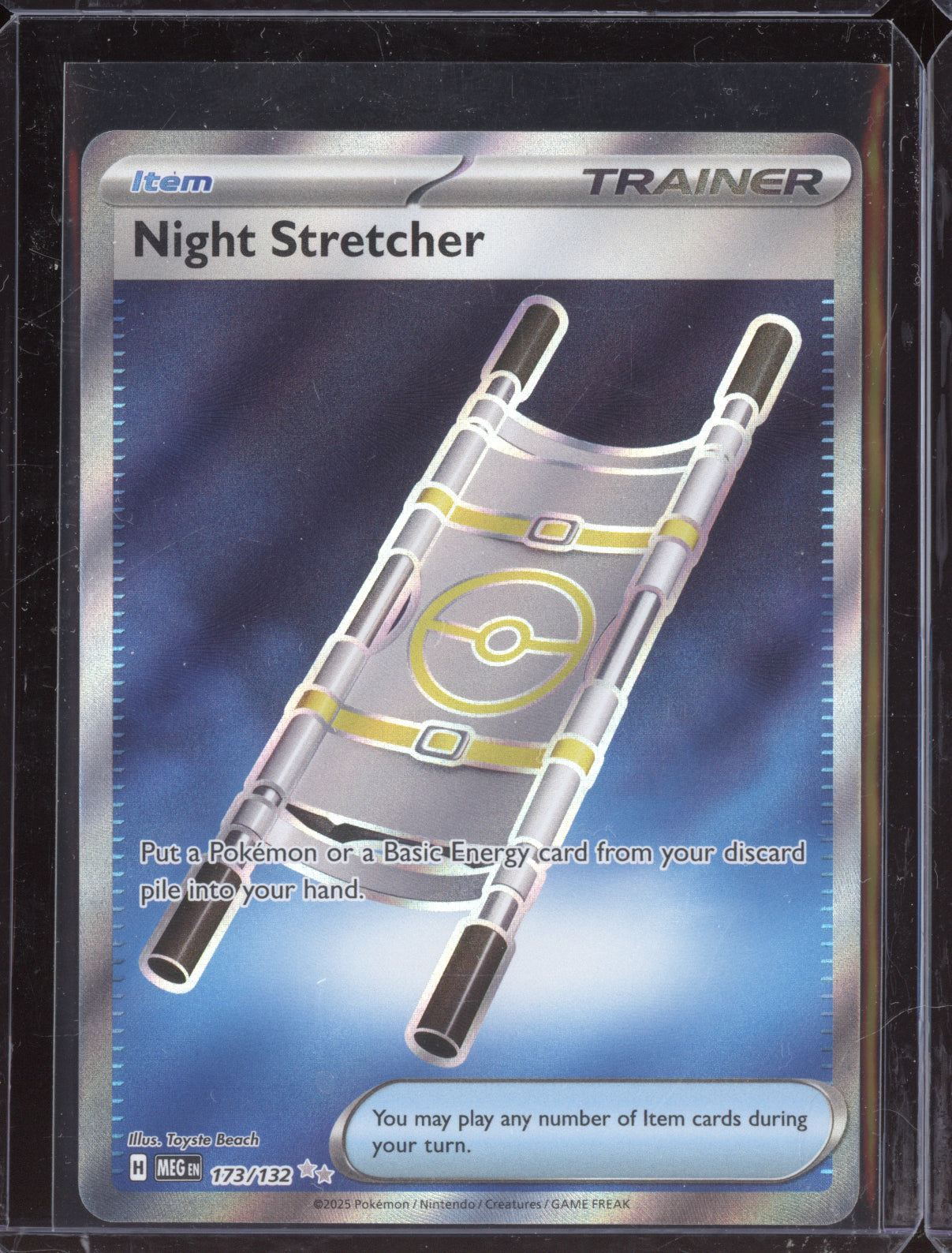 Night Stretcher 2025 Pokemon Mega Evolution Ultra Rare 173/132