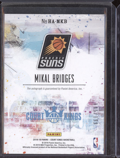Mikal Bridges 2018 Panini Court Kings Heir Apparent RC 145/199