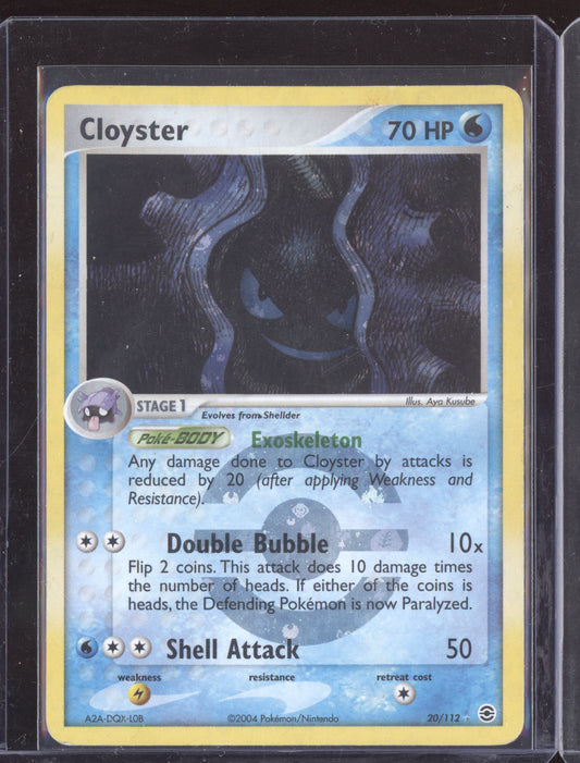 Cloyster Reverse MP Pokemon FireRed & LeafGreen RG 2004 Rare 20/112