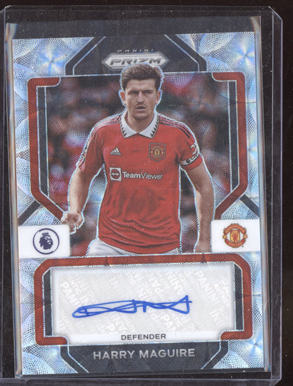 Harry Maguire 2022-23 Panini Prizm Premier League Choice Signature Auto