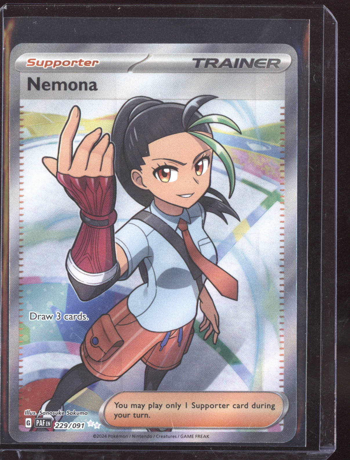 Nemona 2024 Pokemon Paldean Fates Ultra Rare 229/091