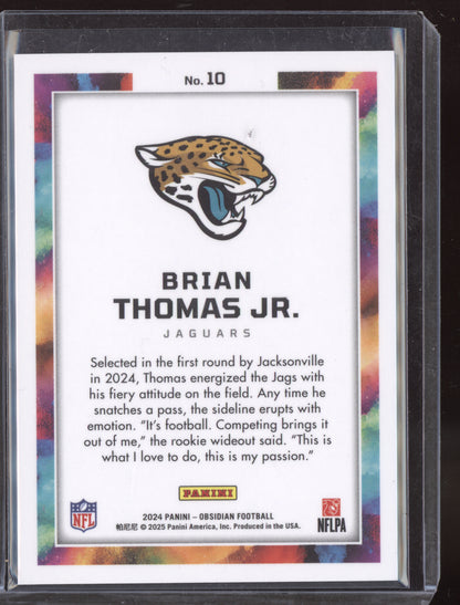 Brian Thomas Jr 2024 Panini Obsidian  Black Color Blast RC
