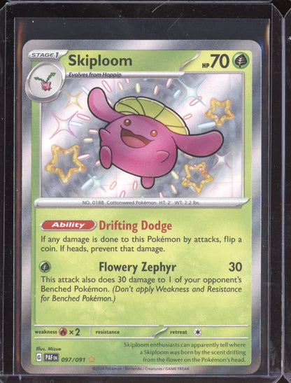 Skiploom 2024 Pokemon Paldean Fates Shiny Rare 097/091