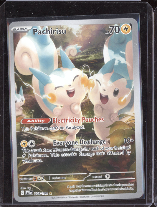 Pachirisu 2023 Pokemon Scarlet & Violet Illustration Rare 208/198
