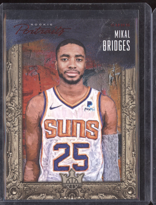 Mikal Bridges 2018 Panini Court Kings Rookie Portraits Ruby RC 45/99