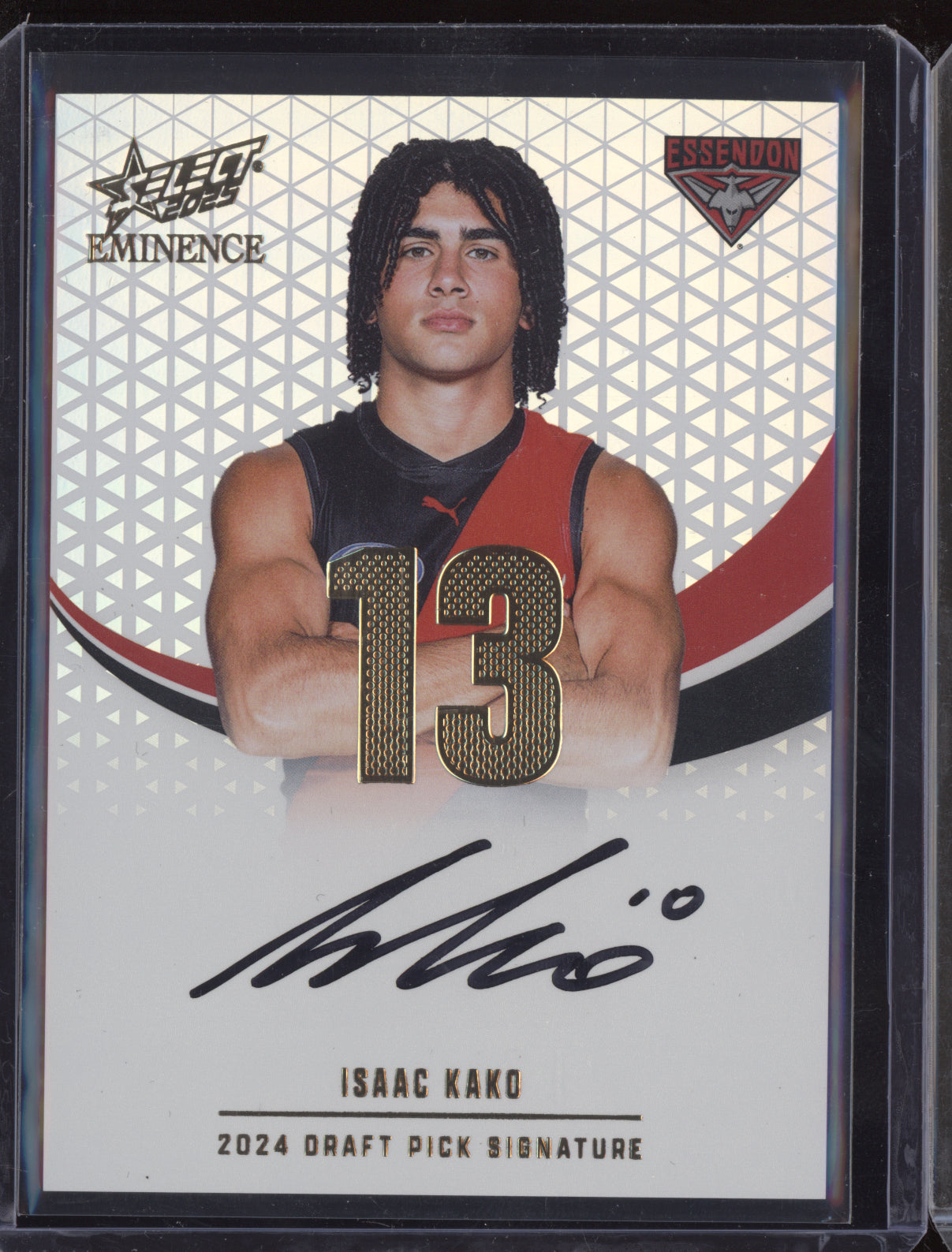 Isaac Kako 2025 Select Eminence Draft Pick Signature Gold RC 34/90