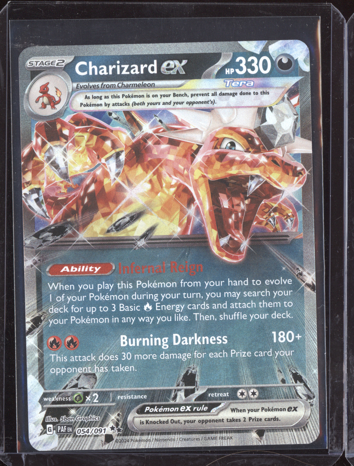Charizard ex 2023 Pokemon Obsidian Flames Double Rare 125/197
